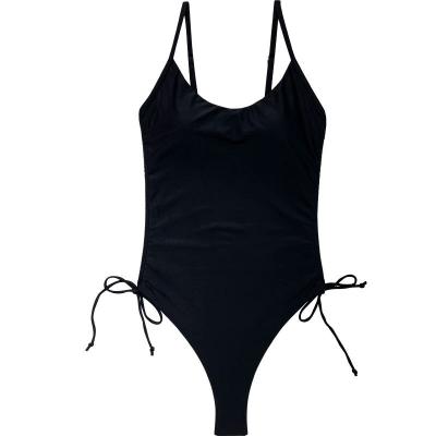 China LOGO Sexy Blank Classic Multiple Custom Made Antibacterial Colors Women Bathing Backless One Piece Swimsuit for sale