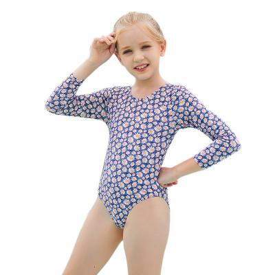 China 2022 New Children's Breathable Sheathed Flower Bow Bikini Daisy Girls Long Broken Swimsuit for sale