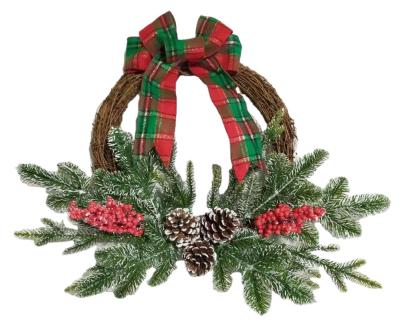 China Real Eco-friendly Handmade Pine Cone Christmas Wreath CHRISTMAS Wreath for sale