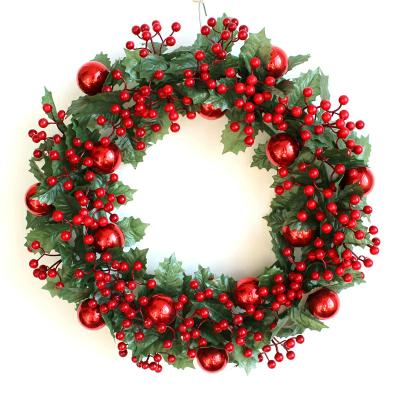 China Eco-Friendly Christmas Wreath Window Wall Indoor Outdoor Decorations 71 Inch Artificial Holiday Xmas Decorations for sale