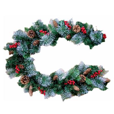 China Eco-friendly Halloween Presents Ornaments Simulation Garland Outdoor Hanging Garland Decors Merry Christmas Garlands Garlands for sale