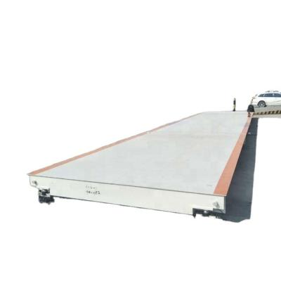 China 100t pitless weighbridge high quality Q235B steel material for 3m to 18m for sale