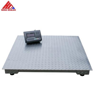 China High Quality Soft Steel A12E Floor Scale 1000kg Price 1.2mx1.2m Industrial Electronic Weighing Platform Scales for sale