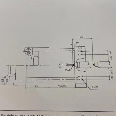 China Chongyuan CY658 Plastic Injection Molding Machine With 67-70MM Screw Diameter for sale