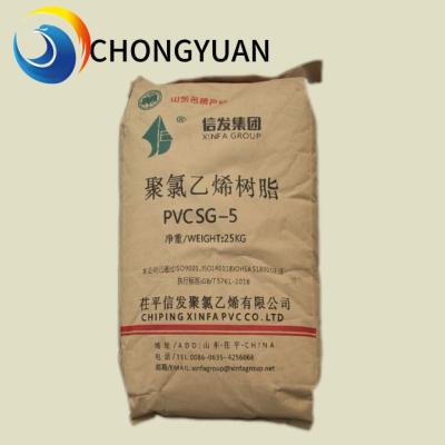 China Xinfa PVC Resin K67/SG4 White PVC Granules Pipe Grade Polyvinyl Chloride Virgin Granules for sale