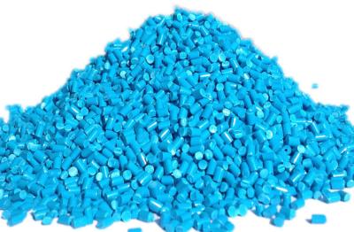 China Nahrungsmittelqualität Hohe Transparenz Blaue Farbe Kunststoff Masterbatch Granulate PP/PE 4% Für Kunststofffolie zu verkaufen