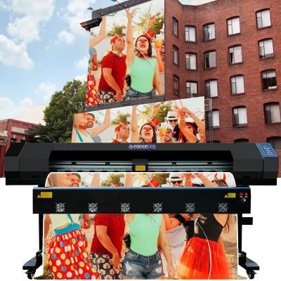 China Garment shops Baysoon 3.2m 10ft large format eco solvent printer outdoor cable banner poster printing machine for sale