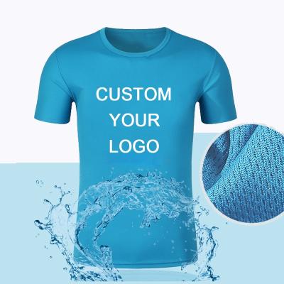 China Wholesale 100% Polyester Quick-drying Mesh Plain men's T-Shirts With Custom Logo For Sports for sale