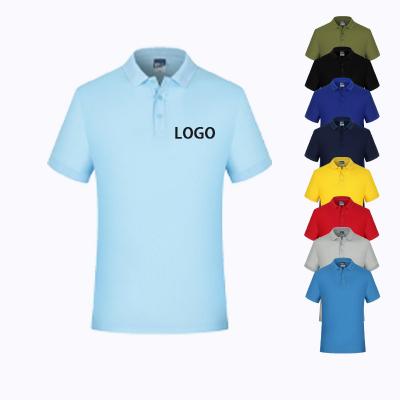 China Wholesale men's embroidery logo plain golf polo blank t shirt men blank 100% cotton polo shirts for sale