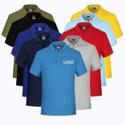 China Custom Logo Mens Polo Golf Shirts Plain Tshirts 100% Cotton Unisex Polo Shirt for sale