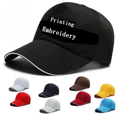 China Custom Logo Designer Plain Blank Adjustable Advertising Baseball Hat Cap Printing Embroidery Pattern Sports 5 Panel Hat for sale