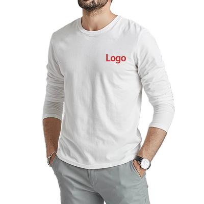 China Wholesale Custom Long Sleeve t Shirt Unisex Printing Embroidery Mens And Women Long Sleeve Plain t Shirts for sale