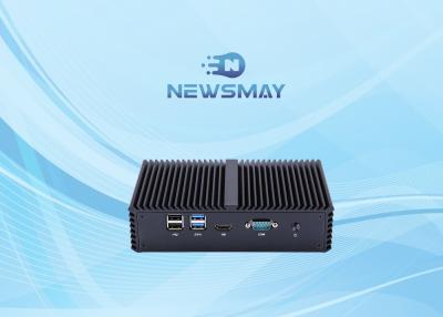 China Schwärzen Sie 4 LAN-Fanless industrielle Mini-PC Intel I7 5500U 8GB RAM 256GB MSATA SSD zu verkaufen