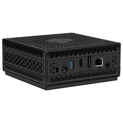 China Fanless Mini PC Intel Celeron J4125 CPU AC1-DP SODIMM slot 16GB RAM 2TB SSD Micro SD Wifi/BT for sale