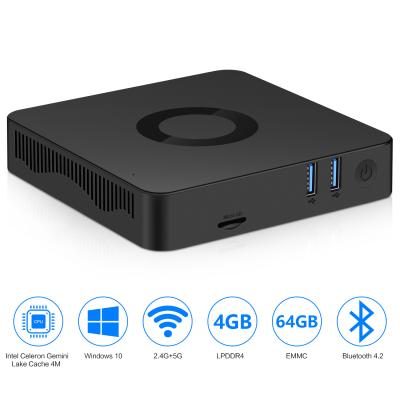 China Input-/Outputhäfen 32GB EMMC Fanless Mini-PC-CPU N4100 für den Desktop zu verkaufen