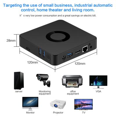 China AC5 an Bord CPU N4000/N4100 Fanless Mini Computer 128GB EMMC zu verkaufen