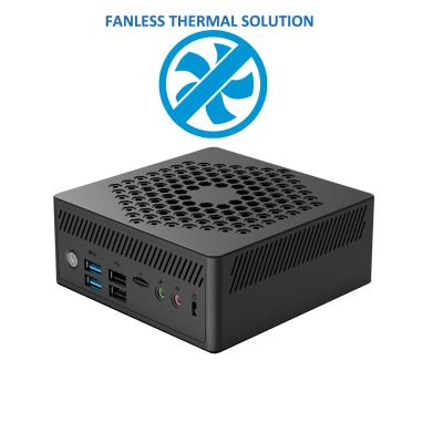 China ZILVEREN N6005 FANLESS MINIpc WIFI 6 VAN PENTIUM GIGABITlan HDMI DE VERTONING VAN DP VGA Te koop