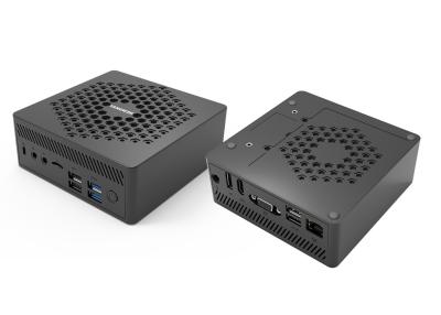 China 12V 2.5A Fanless Mini PC Jasper Lake N4500 N5105 N6005 CPU Fanless Desktop Computer for sale