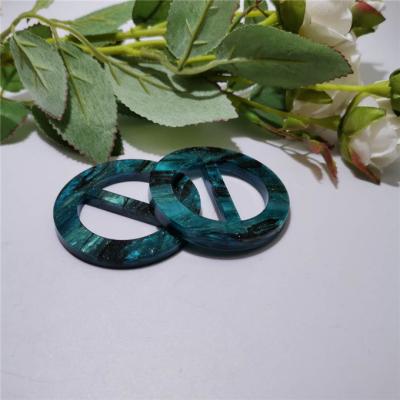 China High Quality Resin Acetate Circle Belt Buckle Custom Resin Acetate Adjustable Buckle For Belt Women for sale