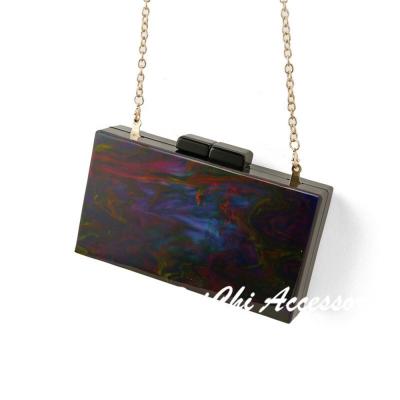 China Formal Evening Clutch Bag Ladies Cosmetics Bags Fashion Purse Shoulder Sling Bag Fashion Women Evening Acrylic Clutch Bags for sale