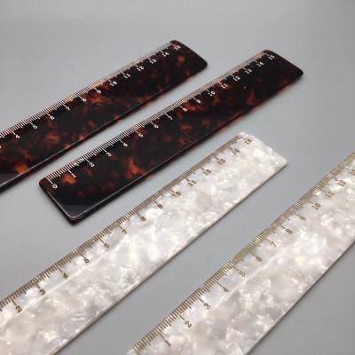 China Cellulose Acetate Customize High Quality Colored Cellulose Acetate Plastic Material Ruler And Straight Ruler for sale