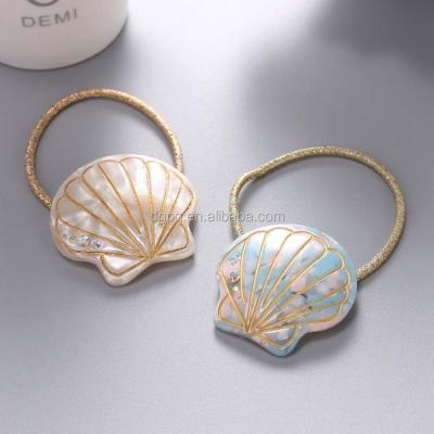 China Lucite Acetate Tortoiseshell Color Hair Accessories Hair Tie and Ponytail Holder 18050 for sale