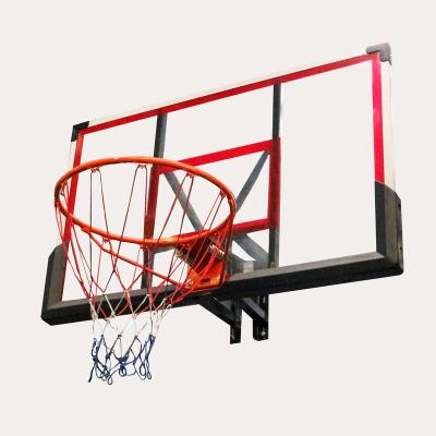 China Easy Assembly Wall Mounted Basketball Hoop Shatter Proof PC Backboard And Rim With Bracket Outdoor Portable Basketball Backboard For Sport for sale