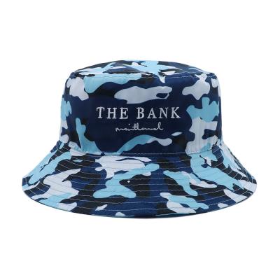 China Full Printing Embroidery Logo Reversible Bucket Hat for sale