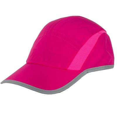 China Adjustable Size Heat-transfer Printed Running Hat Cap With 100% Polyester Material for sale