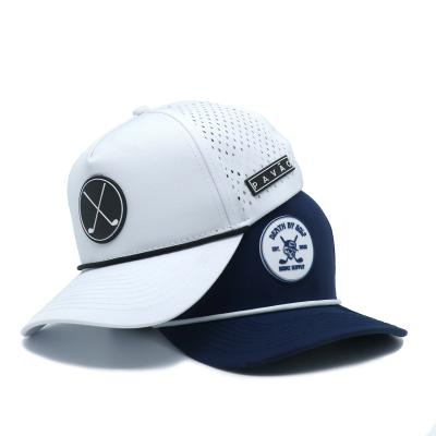 Chine Chapeau de golf en polyester certifié SGS Unisexe style sportif chapeau étanche avec logo personnalisé à vendre