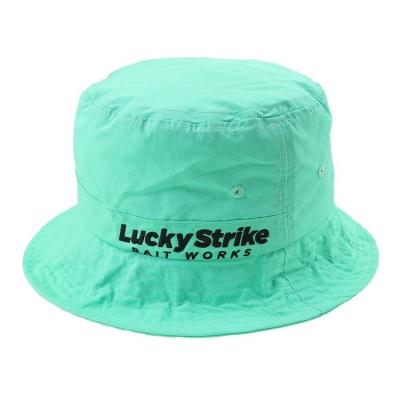 China Nylon Sun Hats Packable Outdoor Fishing Protection Bucket Hats With String 58cm for sale