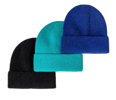 China Character Style Sustainable Ribbed Cuffed Beanie Hats With Recycled PET RPET Yarn for sale