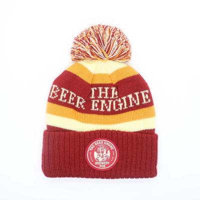 China Adults Warm Winter Knitted Cap with Custom Logo and Comfortable 100% Acrylic Material for sale