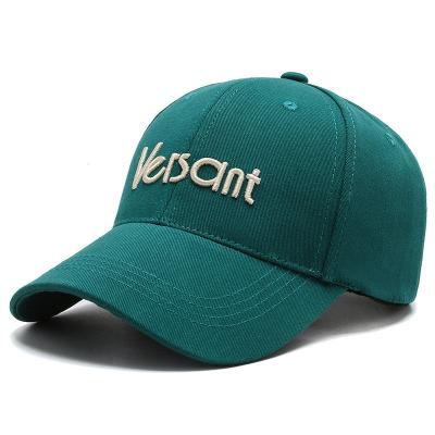 China Striped 3D Embroidered OEM Customized Logo 6 Panel Structured Pre-Curved Brim Cotton Twill Organic Cotton Fabric Sports Baseball Cap Hat for sale