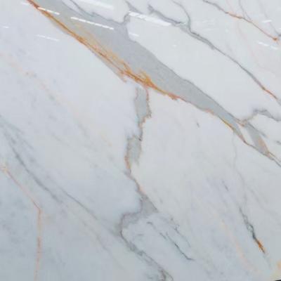 China Modern Hot Sale Calacatta Gold Marble Tile For Countertop / Wall So Beautiful Viewing for sale