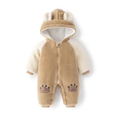 China Comfortable baby clothes baby cotton padded jumpsuit autumn and winter baby out winter thickened outer cotton cute clothes crawling children's wear ha for sale