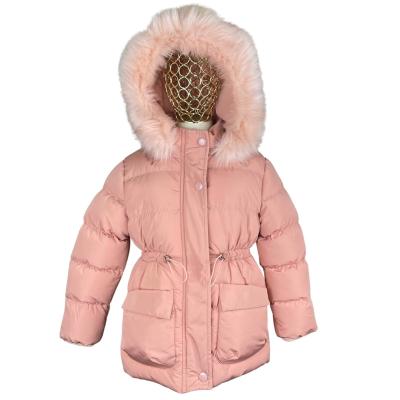 China Girls Winter New Alien Air Breathable Plush Padded Little Mid And Long Polyester Clothes Children Winter Coat for sale