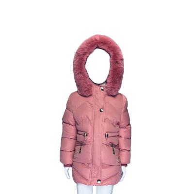 China 2022 Year 2-6 Children Cartoon Girls Winter Warm Cotton Jacket Girls Breathable Down Coats for sale