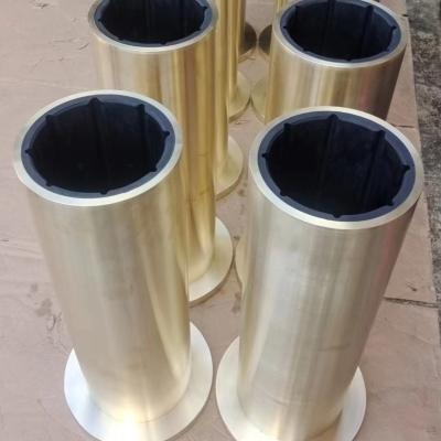 China Brass High quality marine cutless bushing water lubricated rubber shaft sleeve type brass bearing for sale