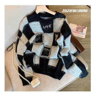 China Loose warm knitted winter sweater 2021 cashmere sweater Korean style breathable women outwear retro pullovers female streetwear for sale