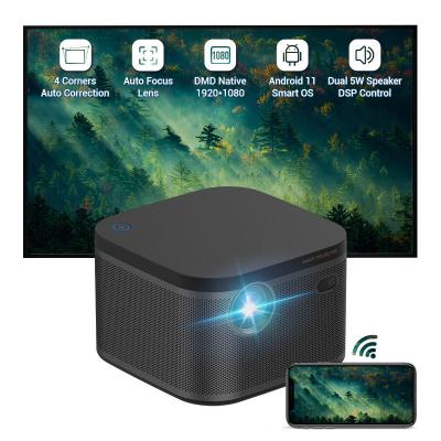 China 700ANSI 1080P DLP LED Portable HD Projector For Presentations Home Theater 4K Wifi for sale