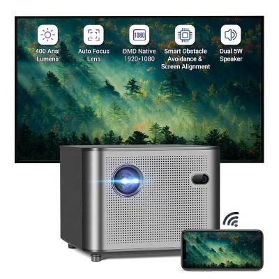 China Projector de televisão portátil 4K WiFi Bluetooth Mini Projector de jogos Projeção 400 ANSI à venda