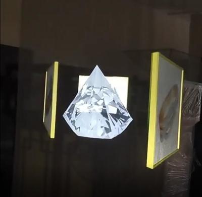 China Custom Holographic 3D Displays Gauze Screen Projector 90UM Thickness for sale