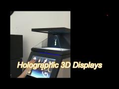 55inch holographic 3d displays showcase 270 degree advertising projector