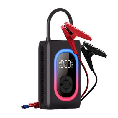 China Hot-selling 2023 Model Car Motor Vehicle Accessories Digital Show Portable Air Inflator Car Jump Initiator 12000 Mah Battery for sale