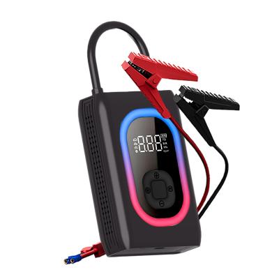 China New Designing Portable Car Engine 12000Mah Jump Starter Air Compressor Multifunctional Pump 150PSI for sale