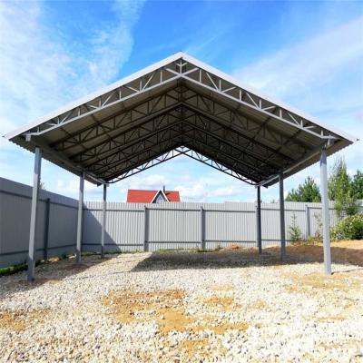 China Steel Structure Structural Roofing Carport Shed Custom Iron Carport for sale