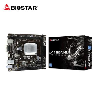 China BIOSTAR J4125NHU CPU DDR4 Mini ITX Desktop Motherboard for sale