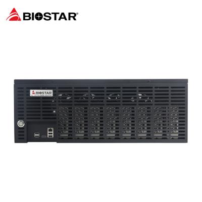 China BIOSTAR A588X8D2 G4900 CPU 8 GPU RX580 HPC Industrial Computer for sale