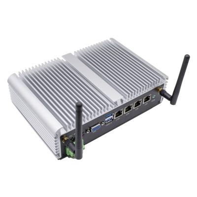 China 10th Gen Industrial Computer Core-i5 10210U Mini Server Rugged PC 12*COM 4*Lans 4*USB GPIO LPT HD VGA 4G WiFi Fanless PC for sale